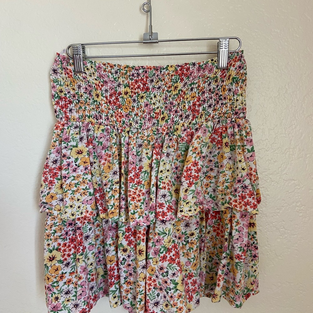Floral Smocked Women's Skirt